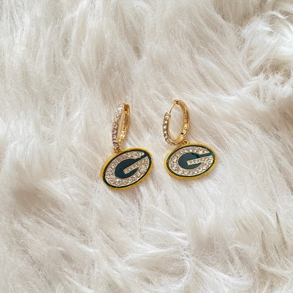 BAUBLEBAR X NFL: Seattle Seahawks Earrings & Green Bay Packers Earrings New - Picture 5 of 12